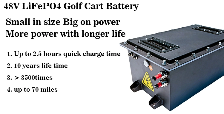 Cts Wholesale 72V 36V 48 Volt Lithium Ion Batterie 50ah 100ah 105ah 160ah LiFePO4 Battery 48V 100ah Golf Cart Batteries