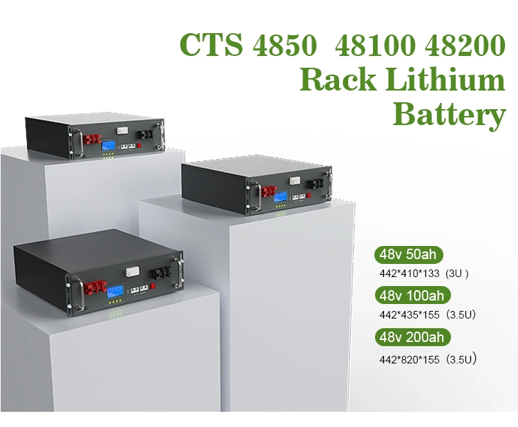 High Quality 48V 100ah 200ah LiFePO4 Li-ion Storage Battery Pack for Solar Energy System Boat Camper Backup Power