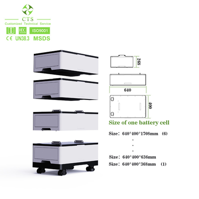 Rack Mounted Lifepo4 Stackable Battery Pack Energy Storage 48v 100ah For Smart Home