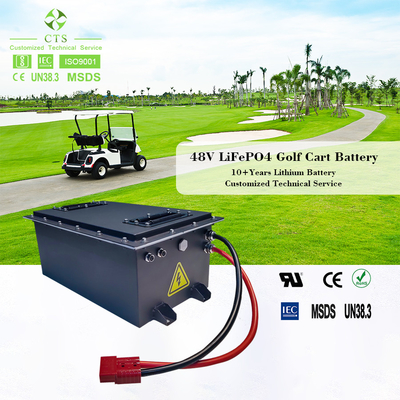 48v 72v 60ah 80ah Ion Lifepo4 Lithium Battery For Electric Golf Cart With BMS